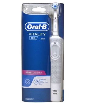 Oral B Rechargeable Toothbrush Vitality 100 Sensi Ultrathin oral b, oralb, oral-b, şarjlı diş fırçası, şarj edilebilir diş fırçası, elektrikli diş fırçası, pilli diş fırçası, otomatik diş fırçası, oral b vitality 100 satın al, oral b sensi ultrathin fiyat