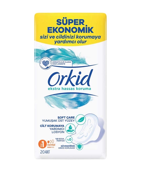 Picture of Orkid Extra Hassas Hijyenik Ped 1 Beden 20'li