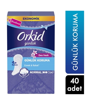 Orkid Hijyenik Ped Günlük 40'lı Normal Deo Fresh Picture of Orkid Hijyenik Ped Günlük 40'lı Normal Deo Fresh