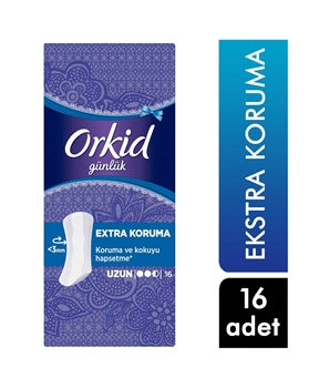 Orkid Hijyenik Ped Günlük 16'lı Uzun Picture of Orkid Hijyenik Ped Günlük 16'lı Uzun