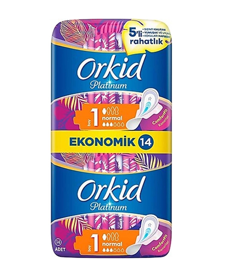 Picture of Orkid Hijyenik Ped Platinum 14'lü Normal [OUTLET]