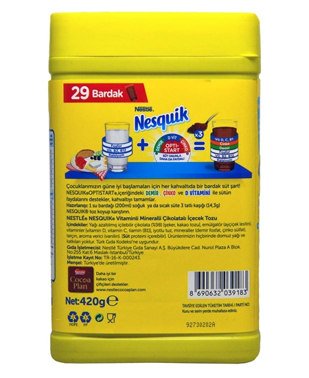 Picture of Nesquik İçecek Tozu 420 gr Çikolatalı
