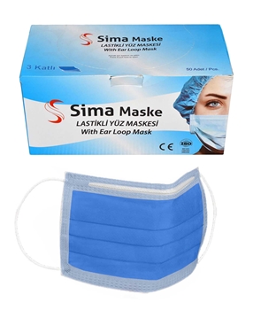 3 Layer Wired Sima Mask 50-Pack Dark Blue Picture of  3 Layer Wired Sima Mask 50-Pack Dark Blue