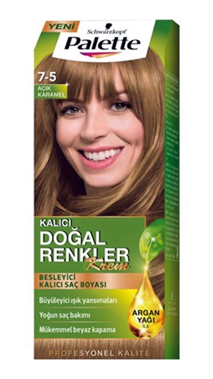 Picture of P-Palette Açık Karamel 7-5 Tüp Krem Saç Boyası 50 ml