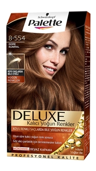 P-Palette Deluxe Dore Kumral 8-554 Tüp Krem Saç Boyası 50 ml Picture of P-Palette Deluxe Dore Kumral 8-554 Tüp Krem Saç Boyası 50 ml
