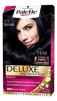 P-Palette Deluxe Gece Mavisi 1-1 Tüp Krem Saç Boyası 50 ml Picture of P-Palette Deluxe Gece Mavisi 1-1 Tüp Krem Saç Boyası 50 ml