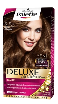 P-Palette Deluxe Işıltılı Çikolata 5-5 Tüp Krem Saç Boyası 50 ml Picture of P-Palette Deluxe Işıltılı Çikolata 5-5 Tüp Krem Saç Boyası 50 ml
