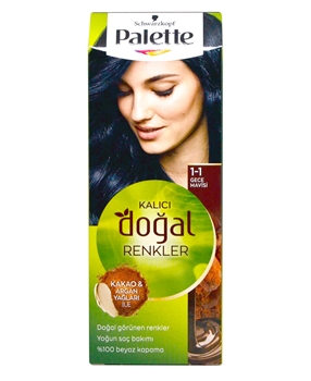Palette Saç Boyası Doğal Renkler Gece Mavisi 1-1 gece mavisi renk saç boyası, gece mavisi saç boyası, palette doğal renkler saç boyası, palette gece mavisi 1-1 saç boyası, palette, palette saç boyası, saç boyası, toptan saç boyası satın al, saç boyası fiyatları, saç boyası çeşitleri, saç boyası renkleri, saç nasıl boyanır, evde saç boyama, kolay saç boyama