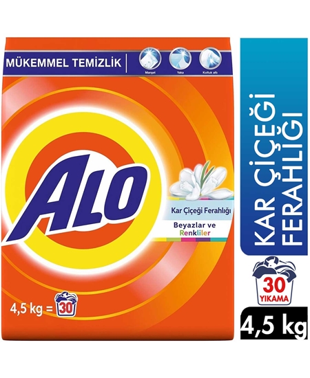 Picture of Alo Toz Çamaşır Deterjanı 30 Yıkama 4,5 kg Kar Çiçeği Ferahlığı