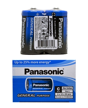 Panasonic Pil 2x12'li Paket C Boy  R14BE/2S -DK Picture of Panasonic Pil 2x12'li Paket C Boy  R14BE/2S -DK