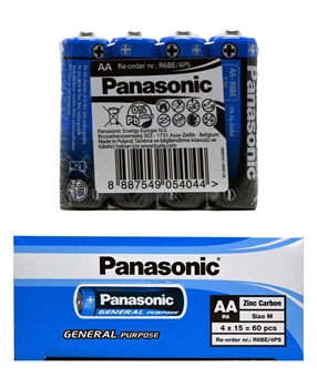 Panasonic Pil AA  4x15'li Paket R6BE/4PS -DK Picture of Panasonic Pil AA  4x15'li Paket R6BE/4PS -DK