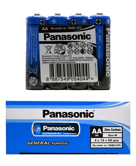 Picture of Panasonic Pil AA  4x15'li Paket R6BE/4PS -DK