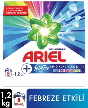 P-Ariel Parlak RenklerToz Deterjan Febreze Etkisi 1,2 Kg Picture of P-Ariel Parlak RenklerToz Deterjan Febreze Etkisi 1,2 Kg