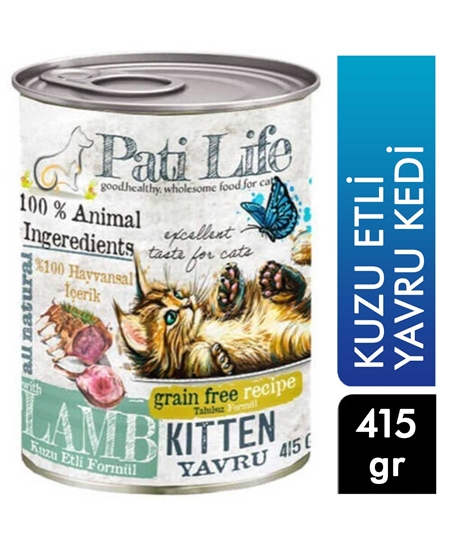 Picture of Pati Life Yavru Kedi Maması Konserve 415 g Kuzu Etli