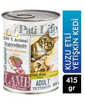 Pati Life Kedi Maması Kuzu Etli Konserve 415 g Picture of Pati Life Kedi Maması Kuzu Etli Konserve 415 g
