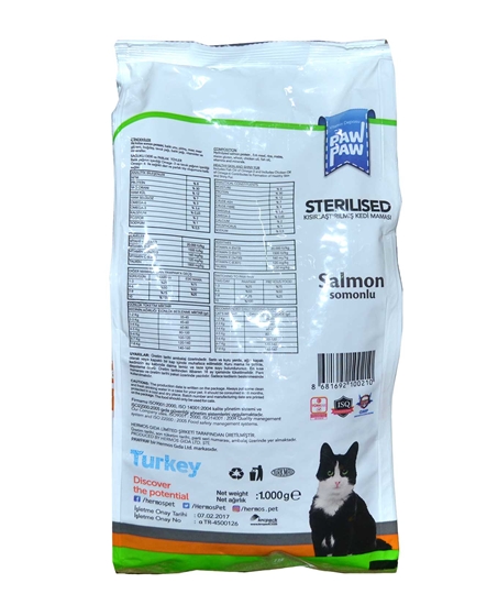 pawpaw,pawpaw kedi maması 1 kg,somonlu,yetişkin kedi maması,kedi mamaları paw paw kedi maması,1 kg,pet shop,pet shop ürünleri,toptan satın al,toptan tr,toptan pet shop,toptan mağazacılık