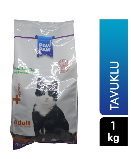 Picture of PawPaw Yetişkin Kedi Maması 1 kg Tavuklu