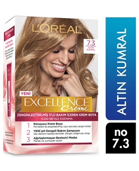 Loreal Excellence Set Saç Boyası Altın Kumral No: 7.3 Picture of Loreal Excellence Set Saç Boyası Altın Kumral No: 7.3