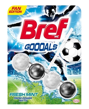 Bref Power Aktiv WC Block 50 Gr - Fresh Mint  bref, tuvalet bloğu, tuvalet blogu, klozet kokusu, banyo kokusu, tuvalet kokusu giderici, tuvalet temizleyici, sifon temizleyici
