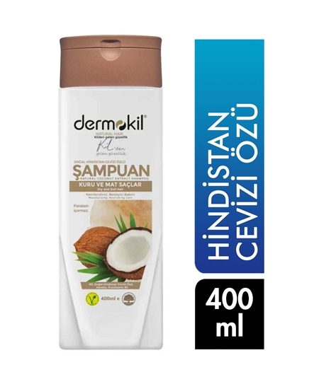 Picture of Dermokil Şampuan 400 ml Hindistan Cevizi Özlü Kuru ve Mat Saçlar İçin