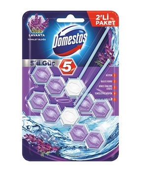 Domestos Toilet Block 2 Pack 2 x 55 gr Lavender domestos, tuvalet bloğu, klozet bloğu, tuvalet temizleyici, klozet temizleyici, banyo kokusu, klozet kokusu, tuvalet bloğu satın al, klozet bloğu satın al, tuvalet bloğu fiyatları, klozet bloğu fiyatları
