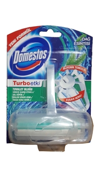 Domestos Toilet Block 32 gr Turbo Effect Mountain Breeze 	koku, domestos, tuvalet bloğu, tuvalet blogu, klozet kokusu, banyo kokusu, tuvalet kokusu giderici