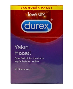 Durex Prezervatif 20'li Yakın Hisset durex, durex, kondom, prezervatif, korunma, prezervatif satın al, prezervatif fiyat, durex satın al, durex fiyat, durex yakın hisset