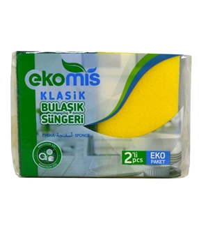 Ekomis Klasik Bulaşık Süngeri 2'li ekomis, bulaşık süngeri, sarı sünger, yeşil sünger, ekomis bulaşık süngeri satın al, ekomis bulaşık süngeri fiyat