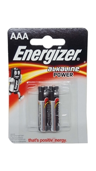 Energizer AAA Alkaline Power 2'li Kart İnce Kalem Pil Picture of Energizer AAA Alkaline Power 2'li Kart İnce Kalem Pil