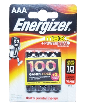 Energizer Max AAA Kalem Pil 4 lü Picture of Energizer Max AAA Kalem Pil 4 lü