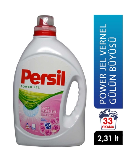 Picture of Persil Liquid Laundry Detergent 2,31 L Power Gel 33 Wash - Rose