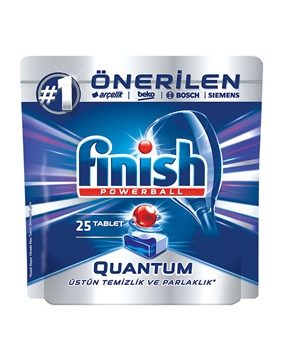 Finish Dishwasher Tabs 25's Quantum Picture of Finish Dishwasher Tabs 25's Quantum