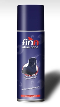Finn Süet & Nubuk Sprey Ayakkabı Boyası 250 ml Lacivert finn, ayakkabı boyası, süet ayakkabı boyası, nubuk ayakkabı boyası, sprey ayakkabı boyası, finn sprey ayakkabı boyası satın al, finn sprey ayakkabı boyası fiyat