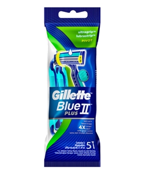 Gillette Blue II Plus Disposable 5's Pivot Picture of Gillette Blue II Plus Disposable 5's Pivot