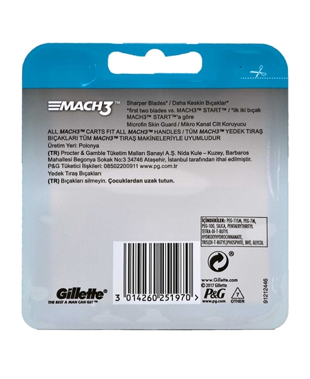 gillette, mach3, jilet, tıraş bıçağı, yedek tıraş bıçağı, tıraş bıçağı başlığı