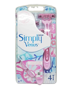 Gillette Venus Simply3 Disposable Razor 4's Blister (Loose) Picture of Gillette Venus Simply3 Disposable Razor 4's Blister (Loose)