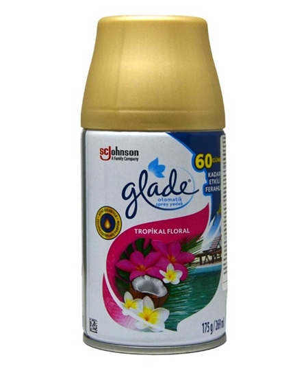 glade, gıleyd, oda parfümü, oda kokusu, hava ferahlatıcı, yedek oda kokusu, otomatik koku yedeği, otomatik sprey, glade  tropikal yedek 269 ml satın al, glade tropikal yedek 269 ml fiyat