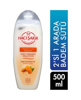Hacı Şakir 2 in 1 Shampoo 500 ml Almond Milk Picture of Hacı Şakir 2 in 1 Shampoo 500 ml Almond Milk