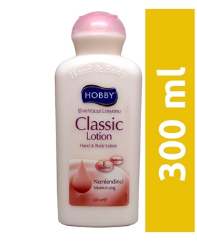Hobby Losyon 300 ml Klasik hobby, losyon, krem, nemlendirici, el kremi, el losyonu, vücut kremi, vücut losyonu, nemlendirici losyon, vücut bakım ürünleri, kozmetik