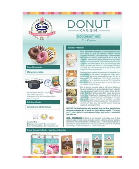 Picture of Kenton Donut Karışımı 355 g X 8'li Koli