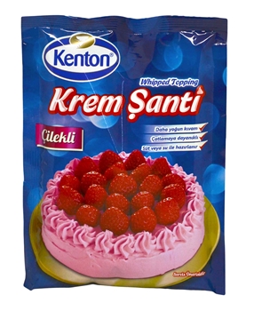 Kenton Krem Şanti 75 g Çilekli kenton, krem şanti, çilekli kremşanti, hamurişi, pasta malzemesi, krem şanti fiyatları, toptan krem şanti satın al