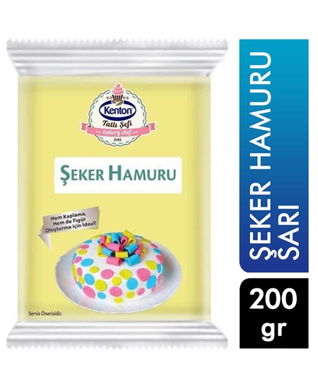 Picture of KENTON TATLI ŞEFİ ŞEKER HAMURU SARI 200 G  YENİ