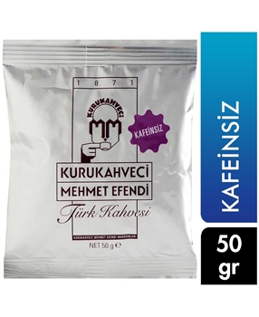 Kurukahveci Mehmet Efendi Decaffeinated Türkish Coffee 50 Gr x 40's Picture of Kurukahveci Mehmet Efendi Decaffeinated Türkish Coffee 50 Gr x 40's