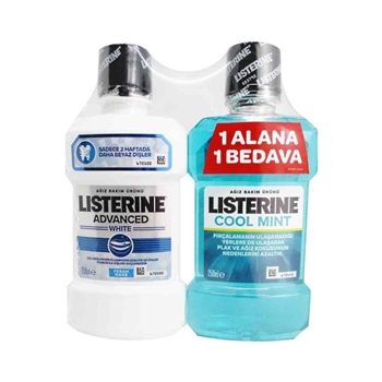 Listerine Advanced White + Cool Mint 250ml - Aktüel Picture of Listerine Advanced White + Cool Mint 250ml - Aktüel
