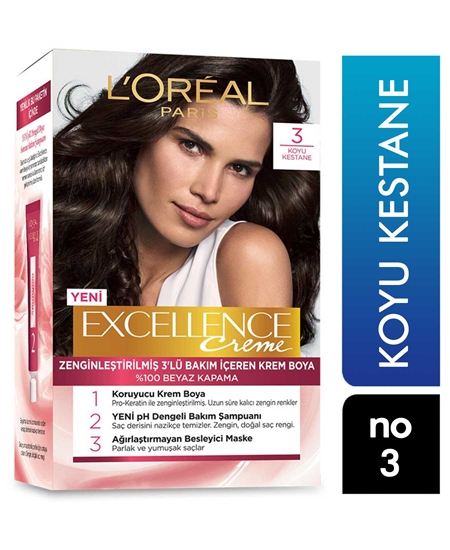 Picture of Loreal Excellence Set Saç Boyası Koyu Kestane No: 3