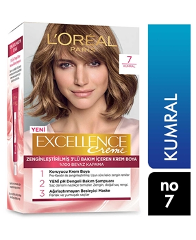 Loreal Excellence Set Saç Boyası Kumral No: 7 Picture of Loreal Excellence Set Saç Boyası Kumral No: 7