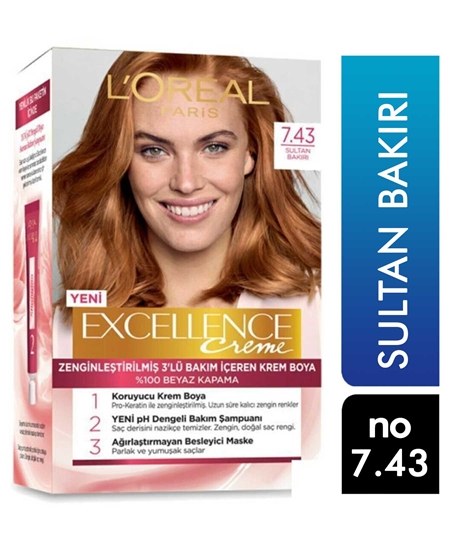 Picture of Loreal Excellence Set Saç Boyası Sultan Bakırı No: 7.43