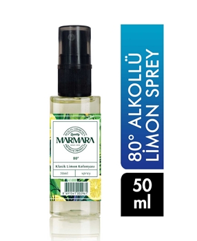 Marmara 80° Spray Cologne 50 Ml - Lemon Picture of Marmara 80° Spray Cologne 50 Ml - Lemon