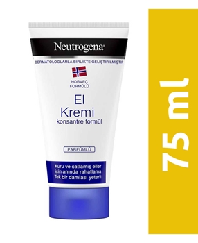 Neutrogena El Kremi 75 ml Parfümlü neutrogena, nötrucina, norveç el kremi, norveçli balıkçı kremi, el krem, nemlendirici el kremi, kuruluğa karşı krem, el bakım kremi, neutrogena el kremi satın al, neutrogena el kremi fiyat