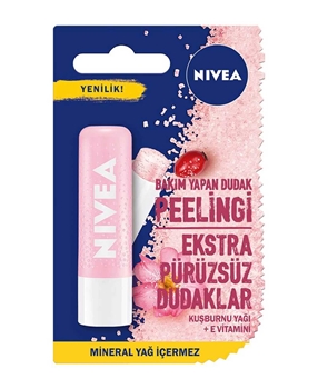 Nivea Lip Scrub Organic Rosehip Oil and Vitamin E Picture of Nivea Lip Scrub Organic Rosehip Oil and Vitamin E